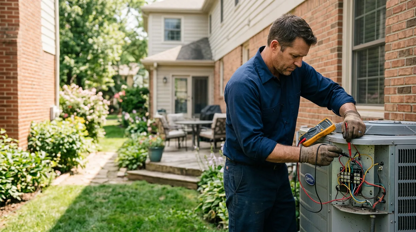 HVAC technician working near Palmer, TN